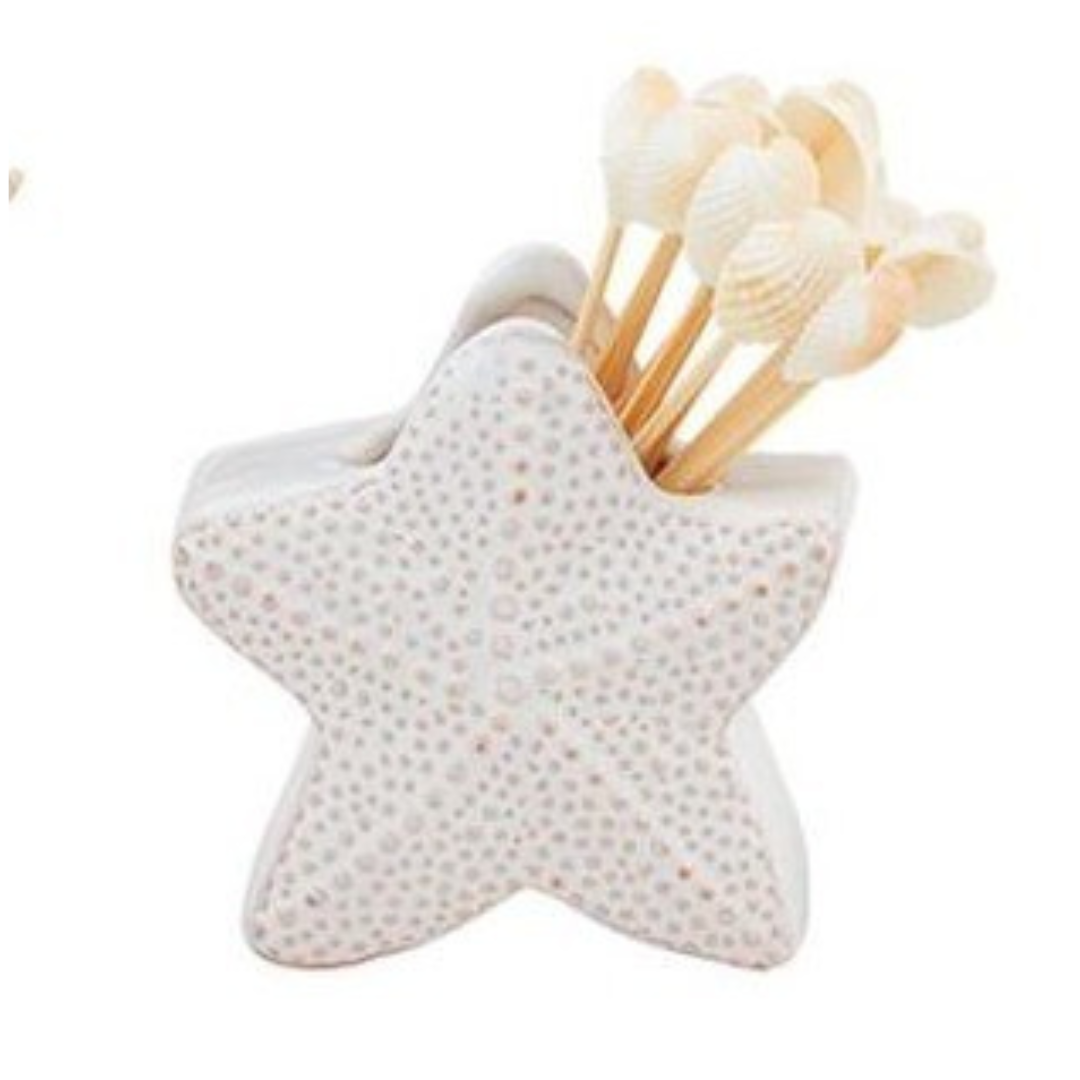 Mud Pie Shell Toothpick Caddy