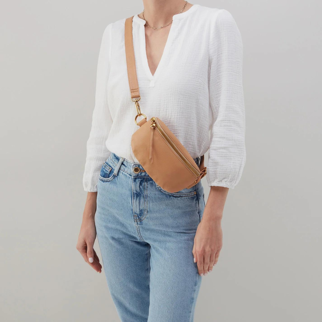 Hobo Fern Belt Bag Pebbled Leather