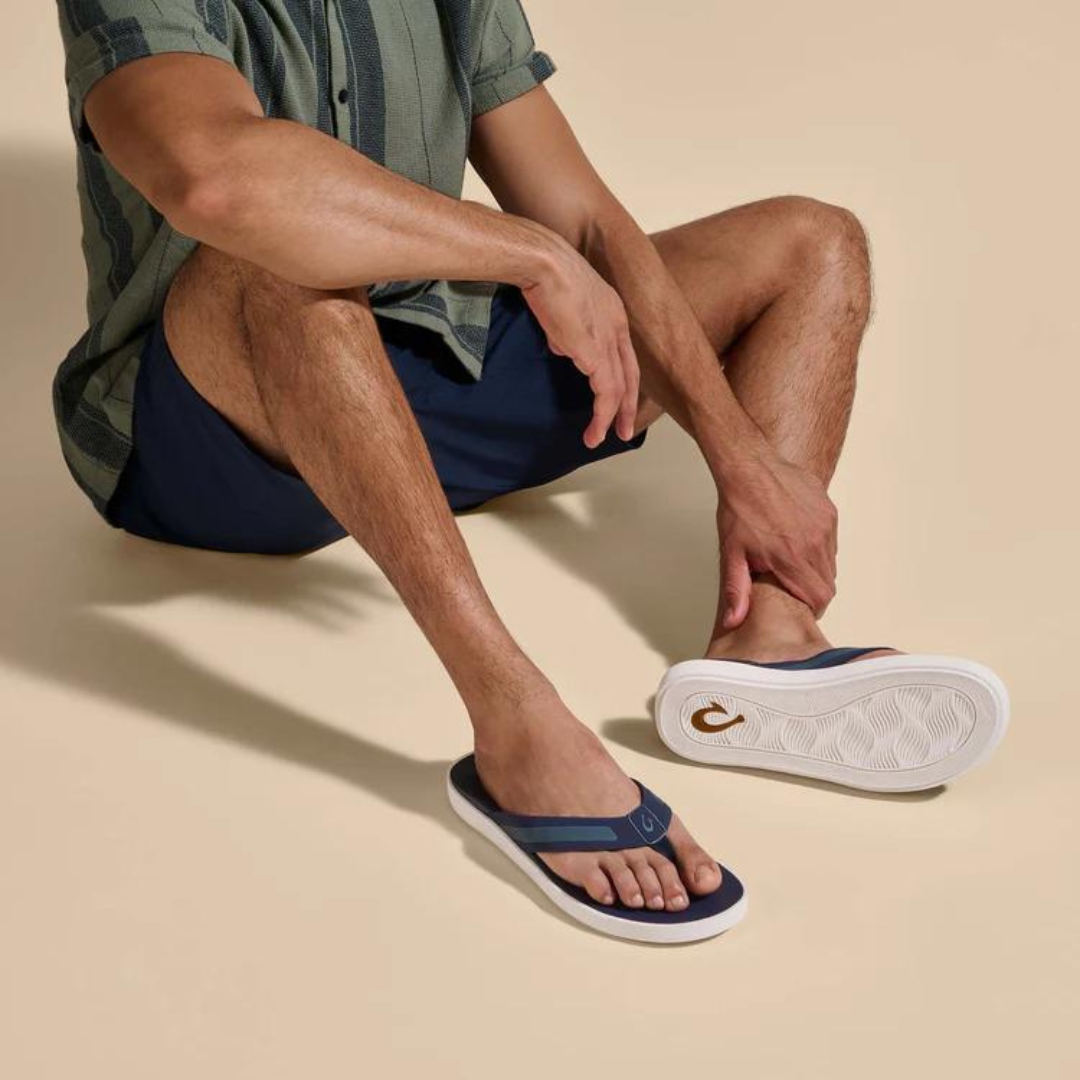 Olukai Leeward Flip Flops - Navy