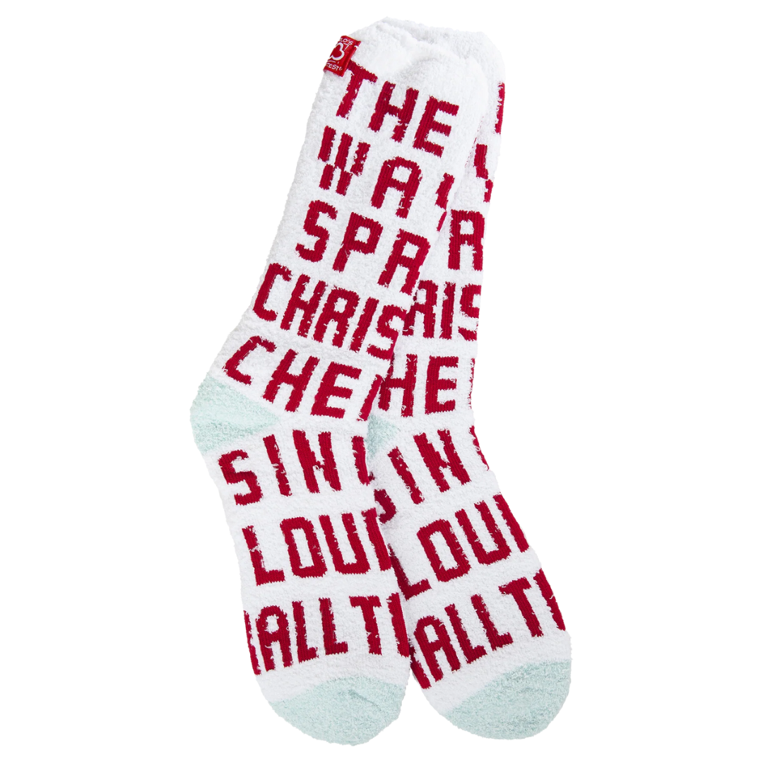 World's Softest Holiday Cozy Crew Socks