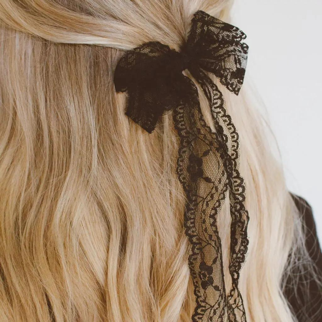 Callie Lace Bow Clip - The Cottage