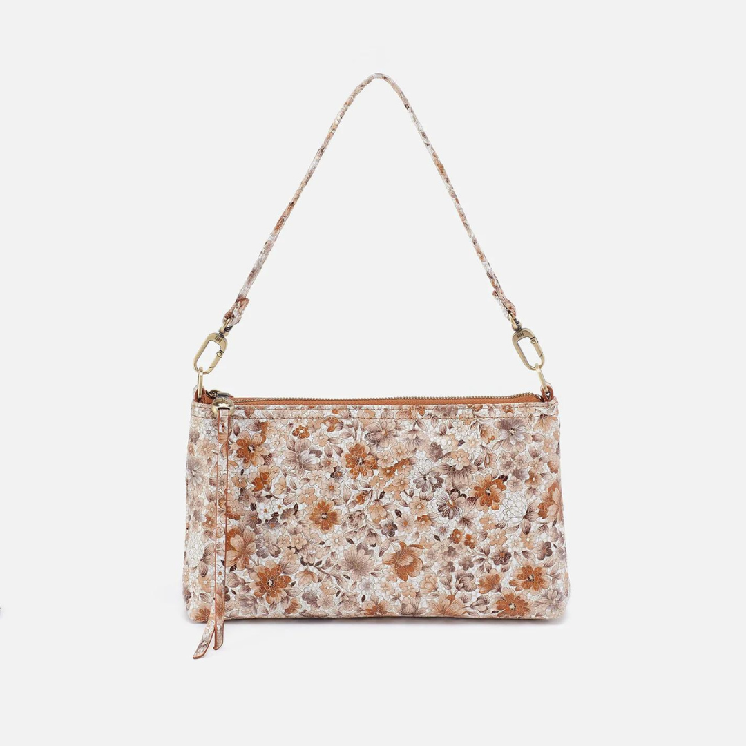 Hobo Darcy Crossbody Printed Leather - Sepia Bloom