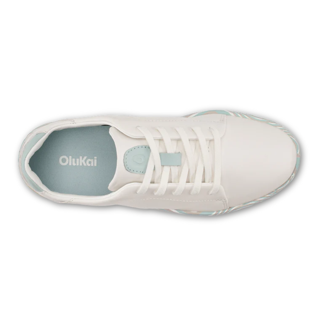 Olukai Pehuea Li'ili Sneakers - Bright White/Swirl