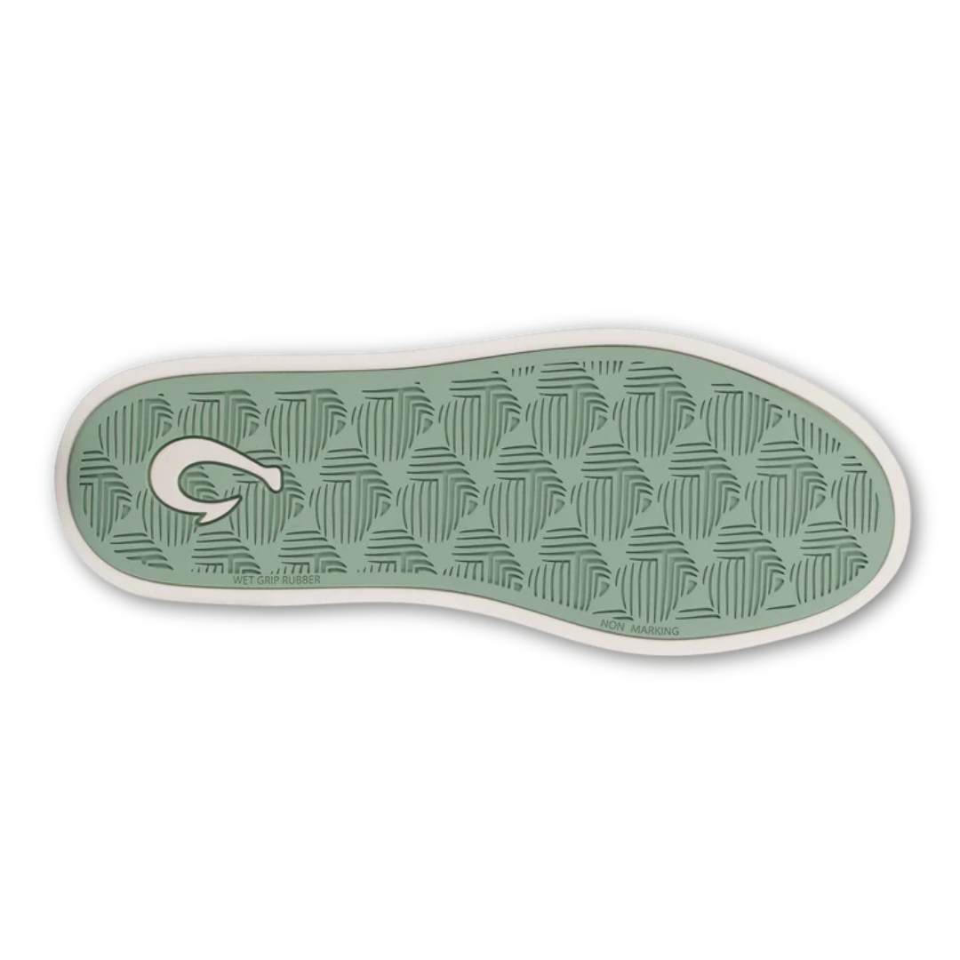 Olukai Pehuea Slip Ons - Bright White/Swirl