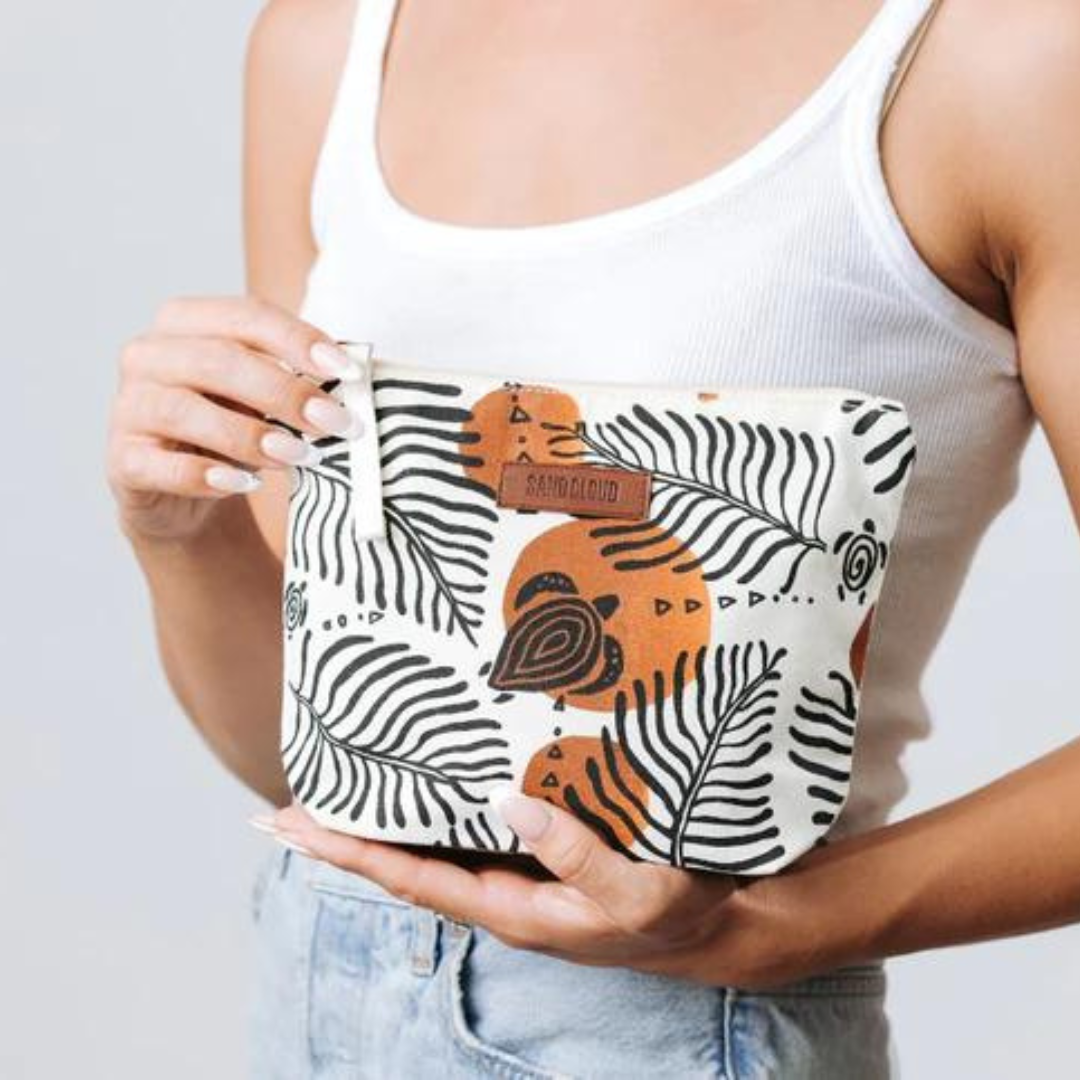 Sand Cloud Zipper Pouch - Retro Turtles