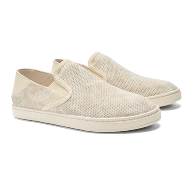 Olukai Pehuea Slip Ons - Puka/White - The Cottage