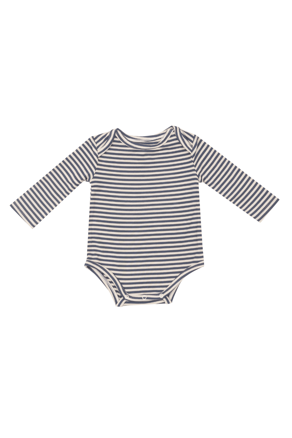 Angel Dear Footballs Navy/Oat Stripe Bodysuit