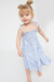 Angel Dear Smocked Sundress Set - Blue Calico Floral - The Cottage