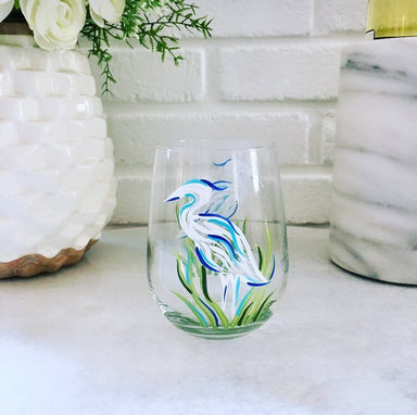 Wine by Design Hand-painted Stemless Glass - The Cottage