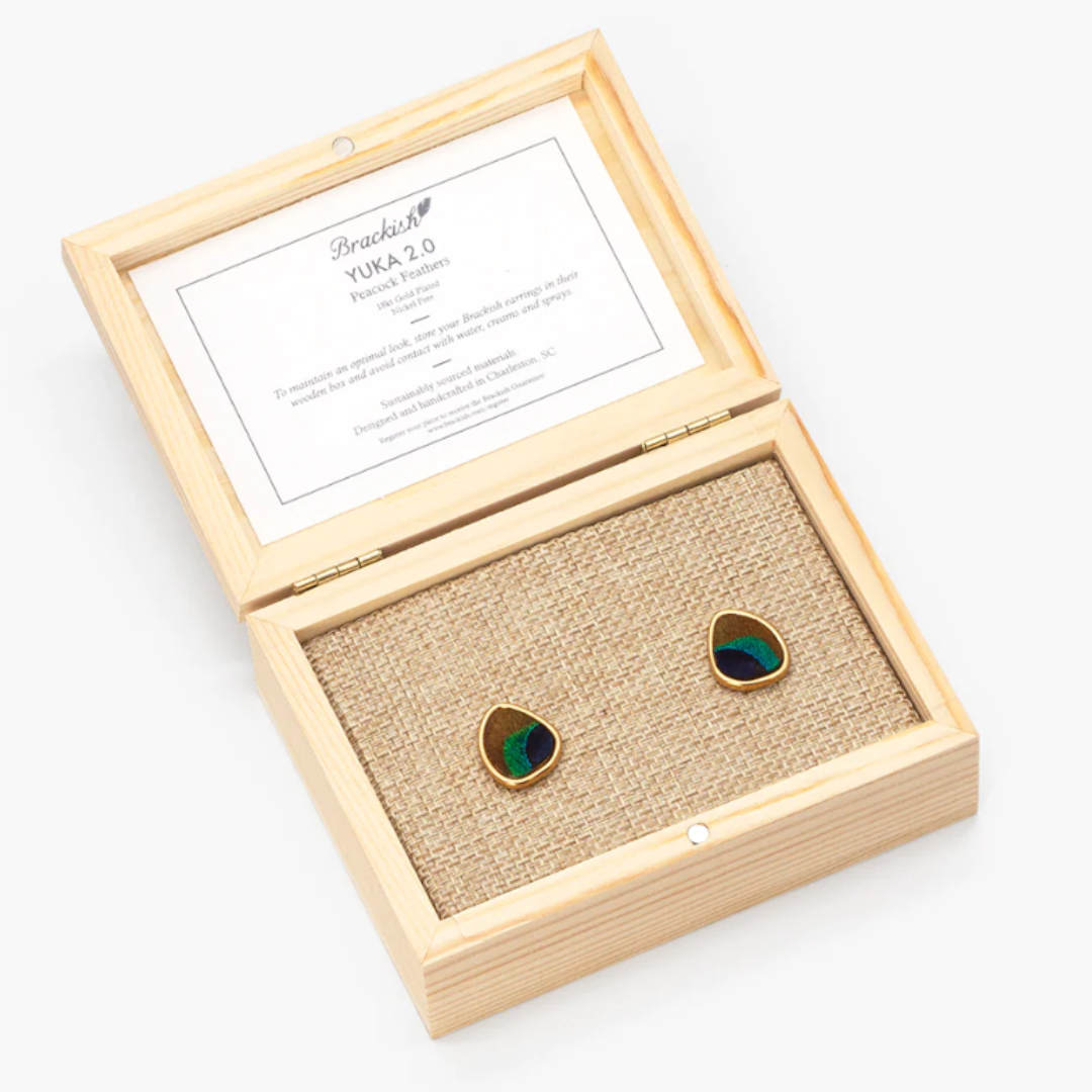 Brackish Yuka 2.0 Stud Earrings - Peacock