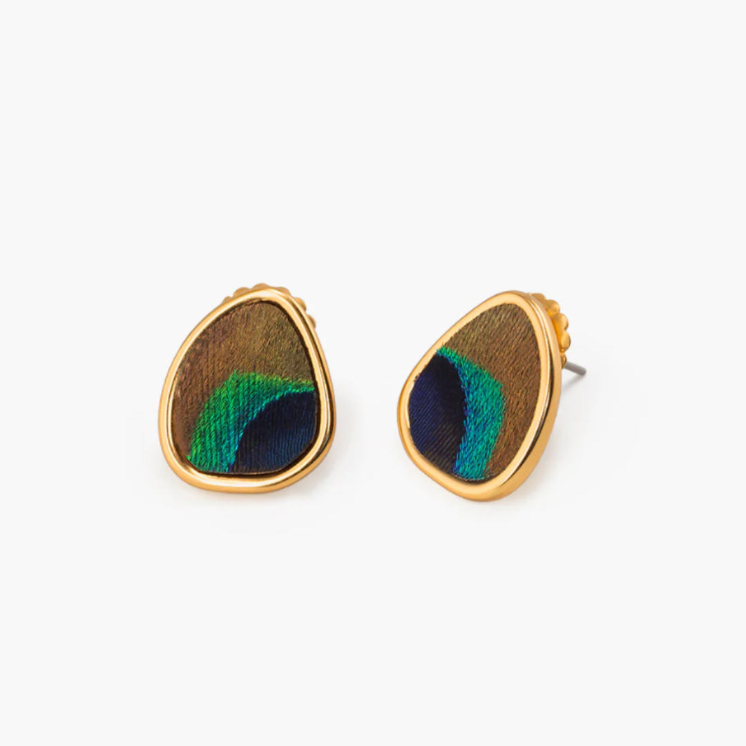 Brackish Yuka 2.0 Stud Earrings - Peacock