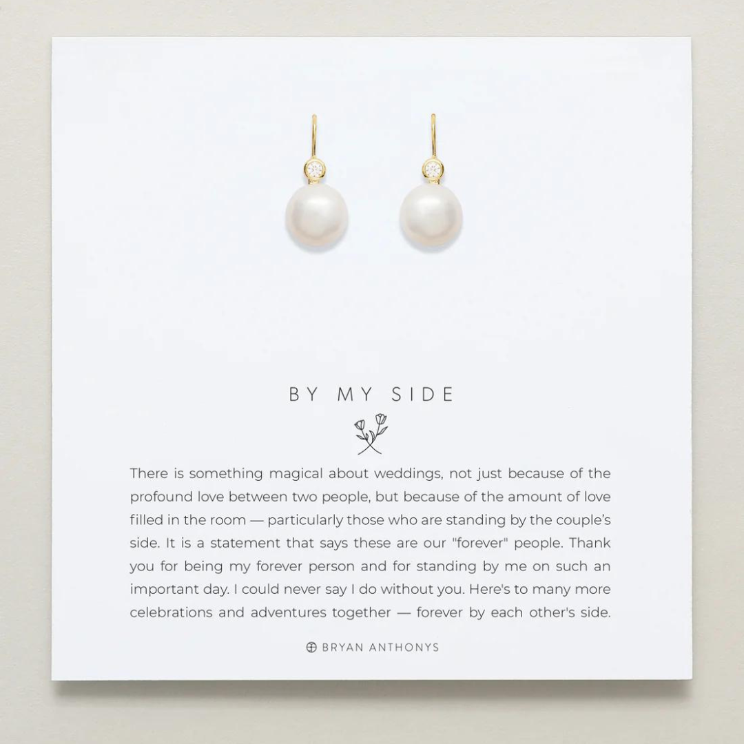 Bryan Anthonys By My Side Pearl Drop Earrings - The Cottage