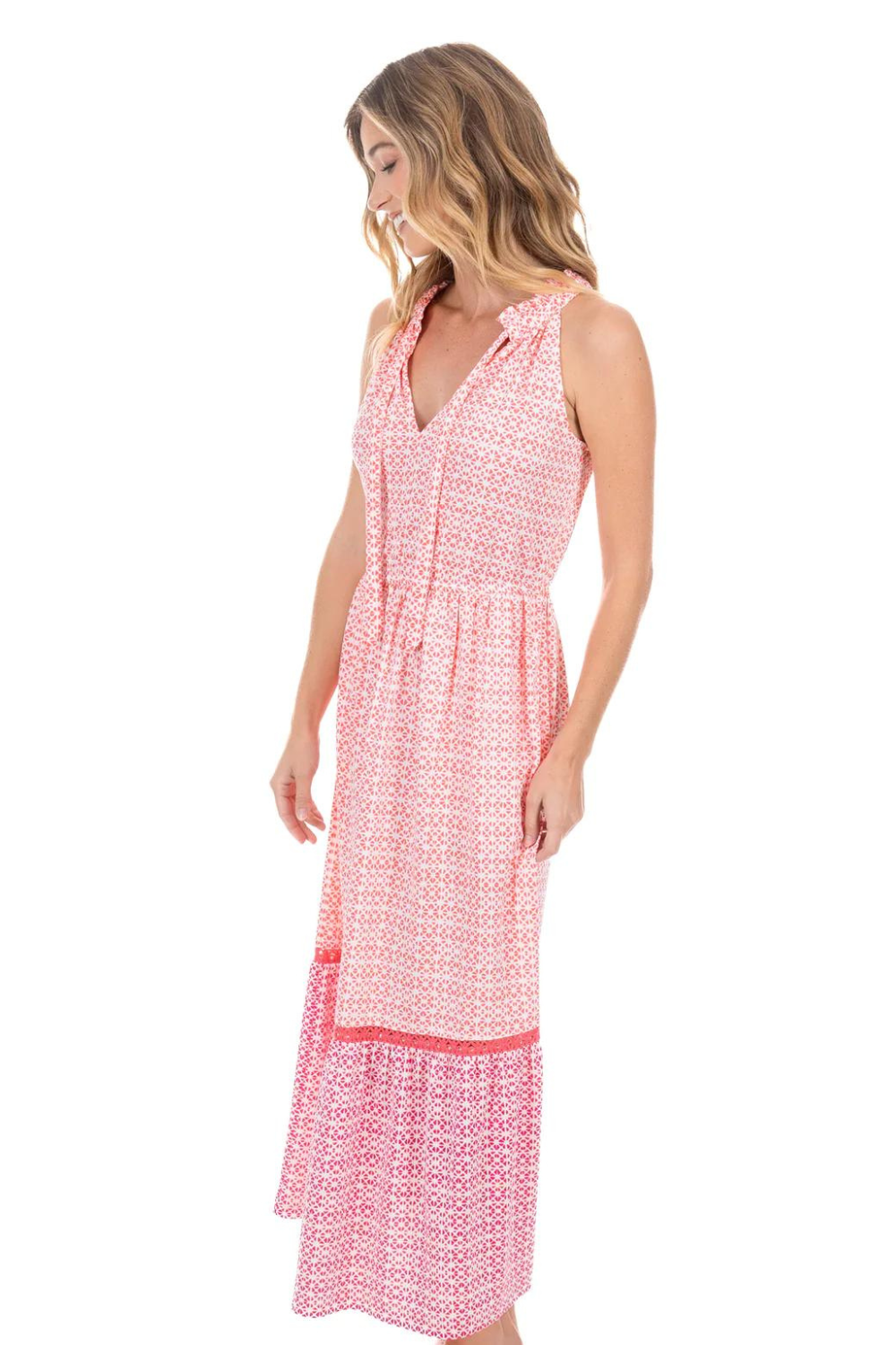 Cabana Life Tie Neck Maxi Dress - Algarve