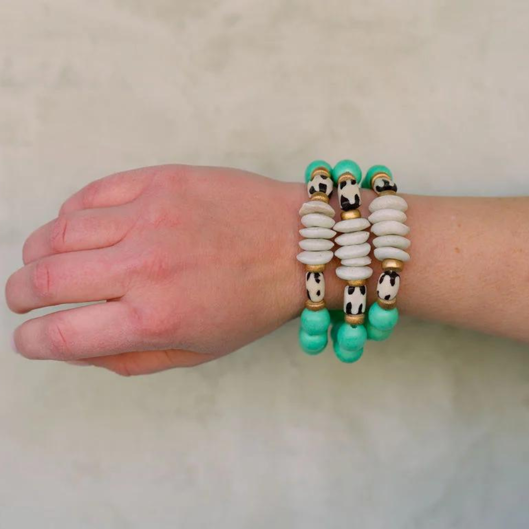 Carolina Strung The Kendall Bracelet - Mint - The Cottage