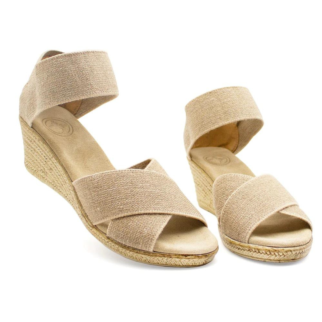 Charleston Cannon Wedge - Linen