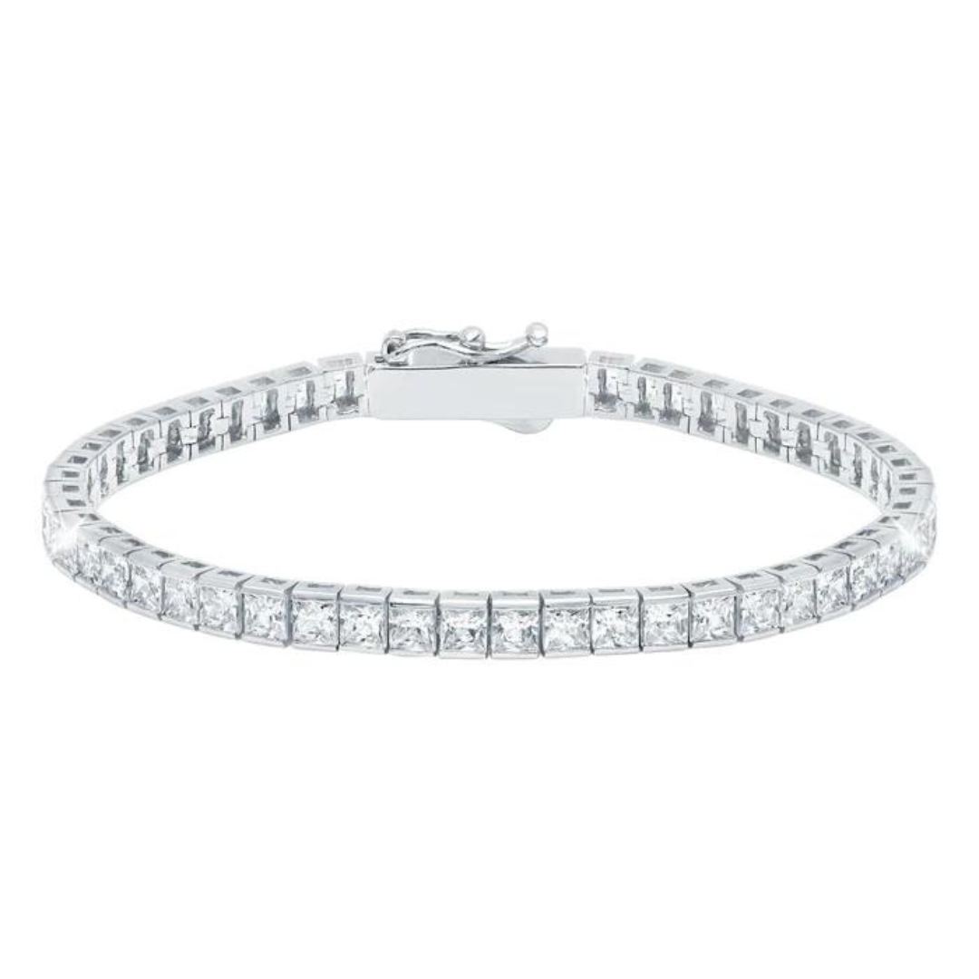 Crislu Classic Medium Princess Tennis Bracelet