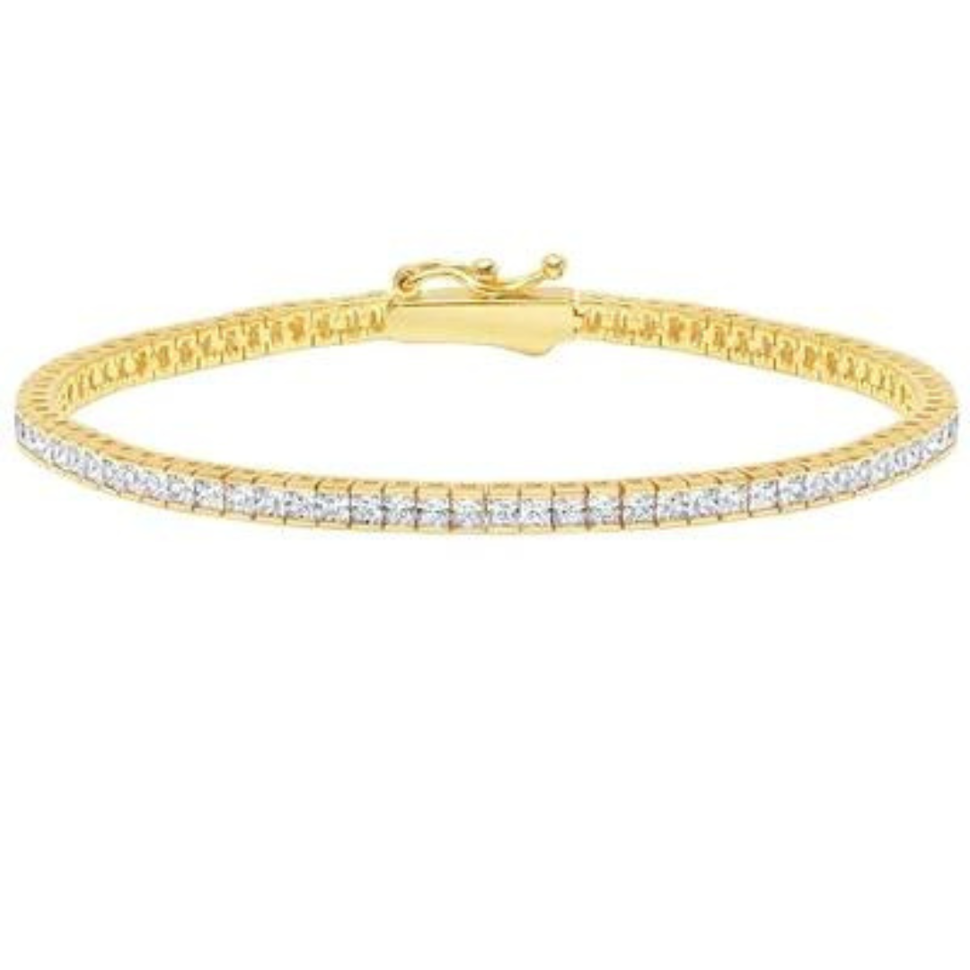 Crislu Classic Small Princess Tennis Bracelet