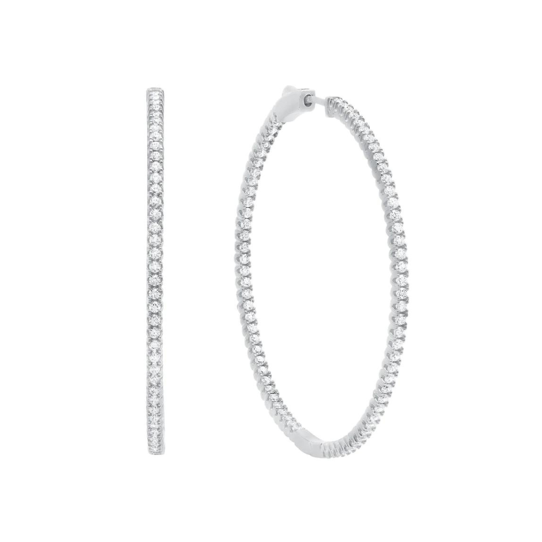 Crislu Large Pave Hoop Earrings - The Cottage