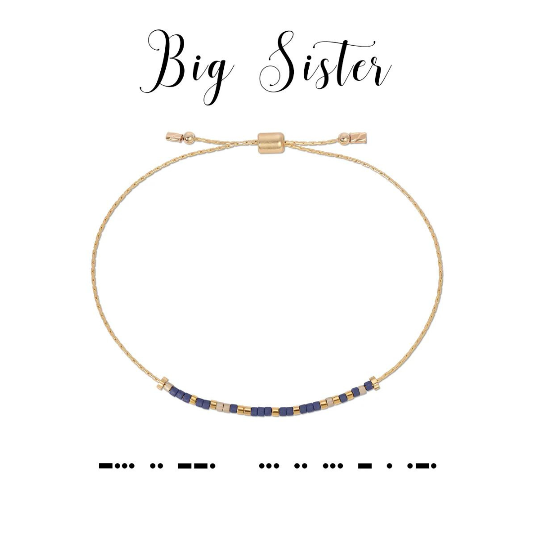 Dot & Dash Morse Code Bracelet - Big Sister