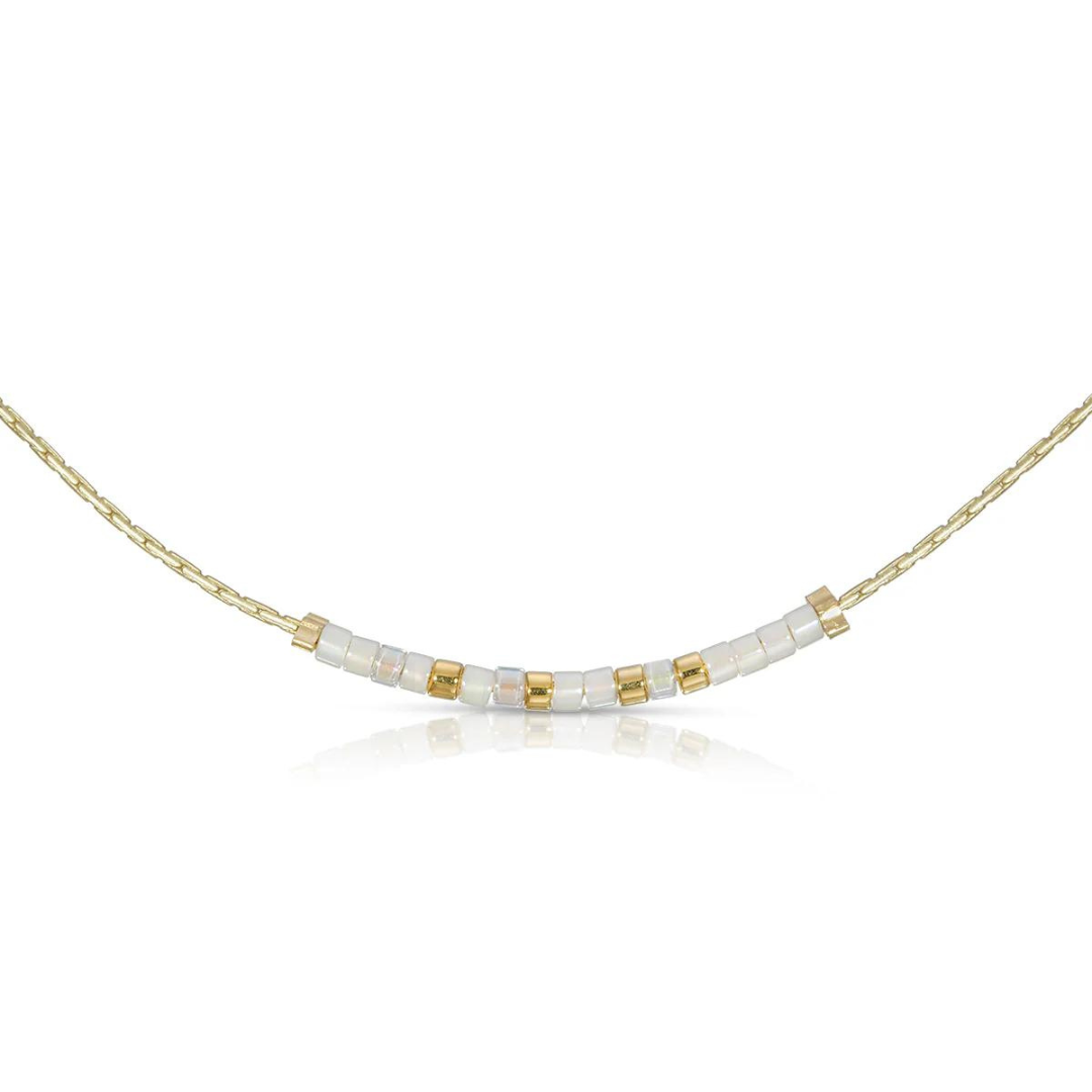 Dot & Dash Morse Code Necklace - Faith