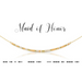 Dot & Dash Morse Code Necklace - Maid of Honor - The Cottage