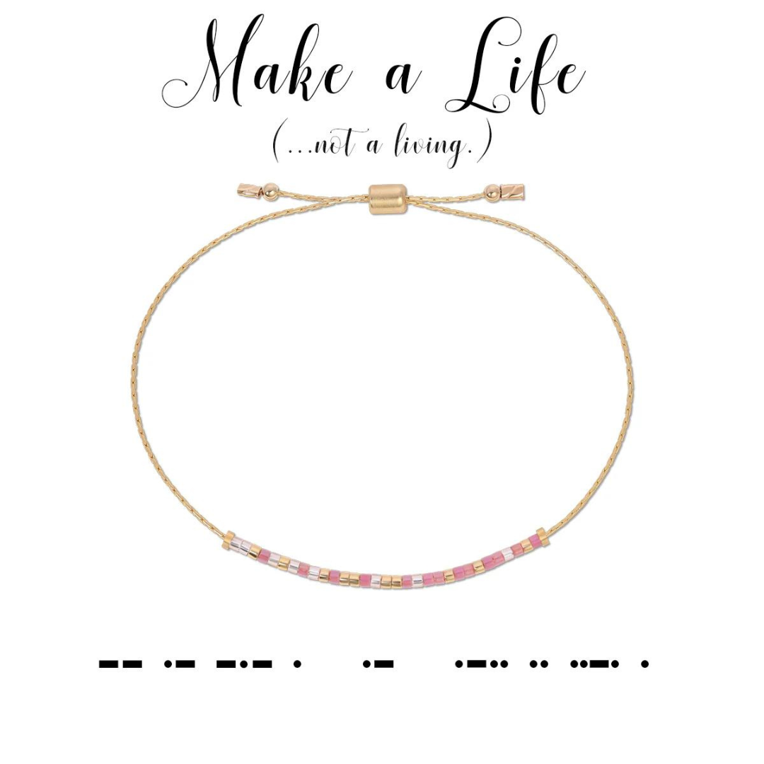 Dot & Dash Morse Code Bracelet - Make a Life - The Cottage