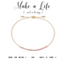 Dot & Dash Morse Code Bracelet - Make a Life - The Cottage