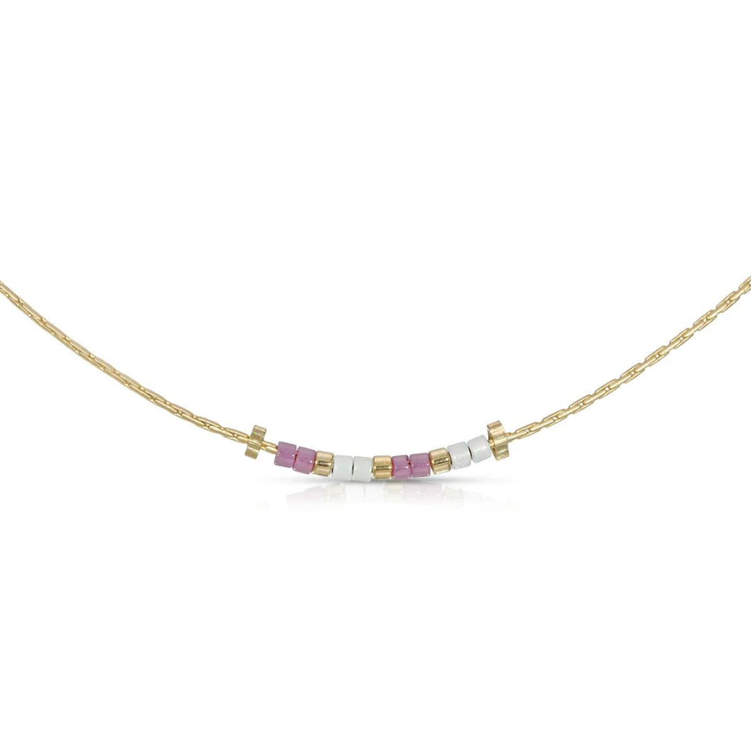 Dot & Dash Morse Code Necklace - Mimi