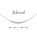 Dot & Dash Morse Code Necklace - Redeemed - The Cottage