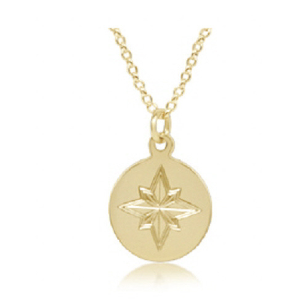 Enewton Gold Direction Disc Necklace