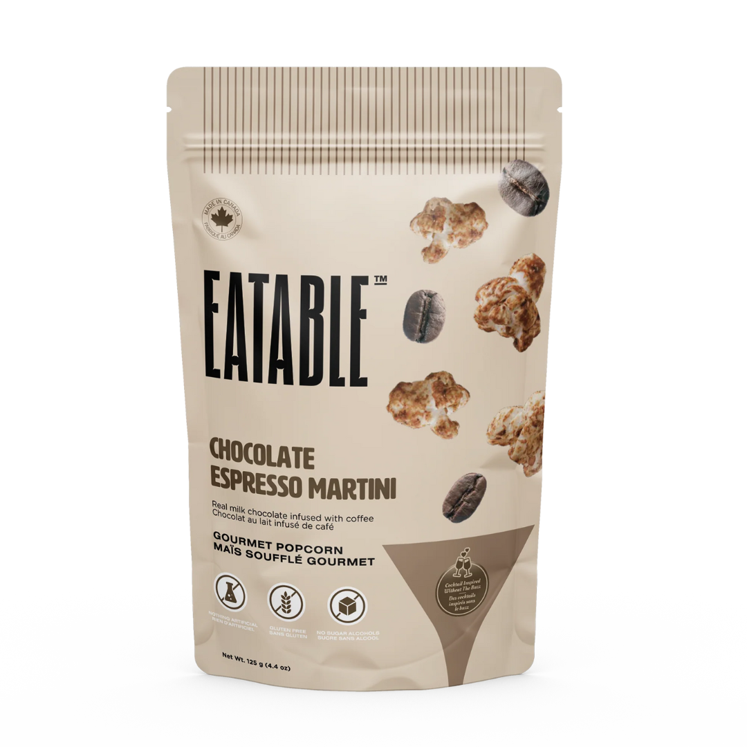 Eatable Chocolate Espresso Martini Milk Chocolate Popcorn - The Cottage