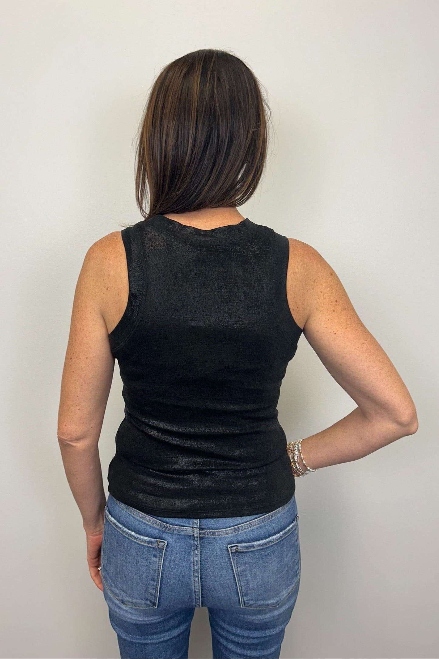 Elan Black Shimmer Tank