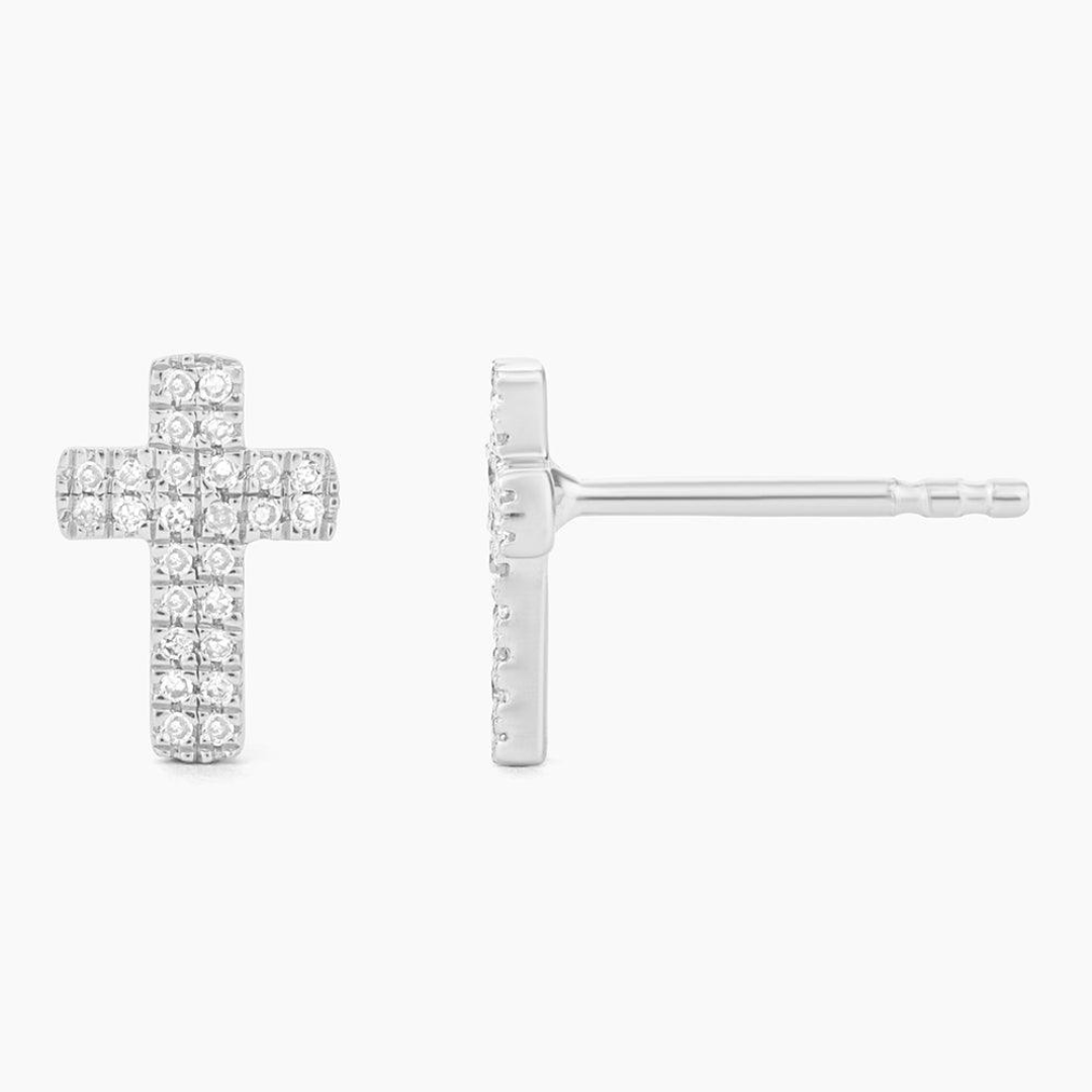 Ella Stein Small Cross Earrings - The Cottage