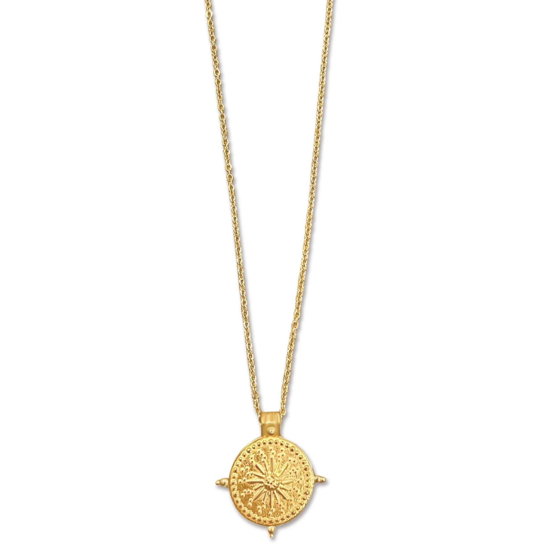 Ellie Vail Beckett Sun Disc Pendant Necklace - The Cottage