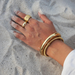 Ellie Vail Franca Donut Band Ring - Gold - The Cottage