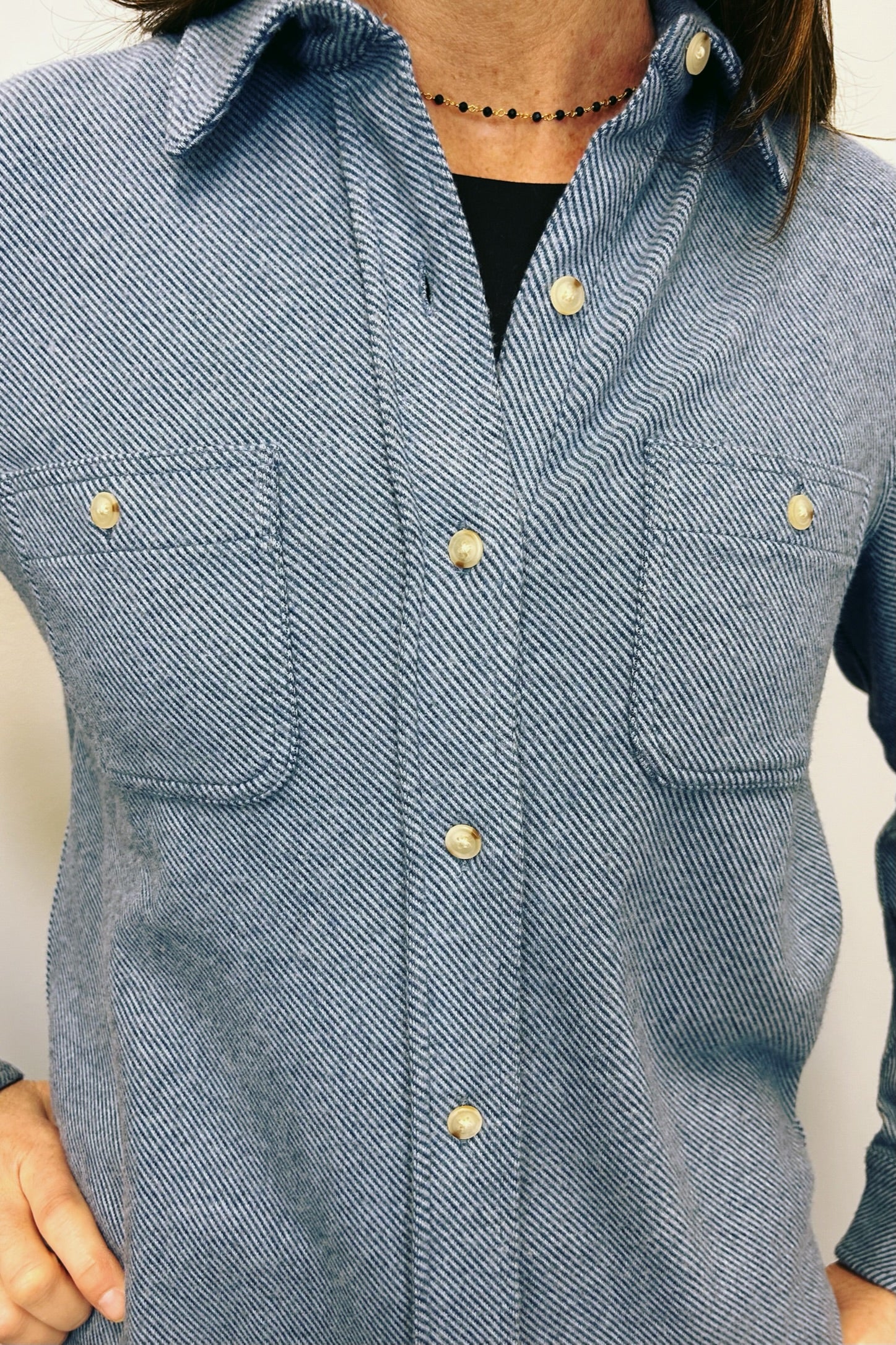 Faherty Legend Sweater Shirt - Glacier Blue Twill