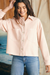 Faherty Stretch Terry Overshirt - Peach Whip - The Cottage