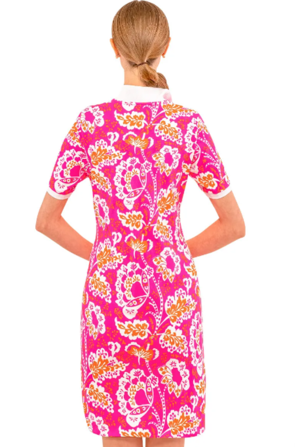 Gretchen Scott Serve It Up Dress - Pink and Orange