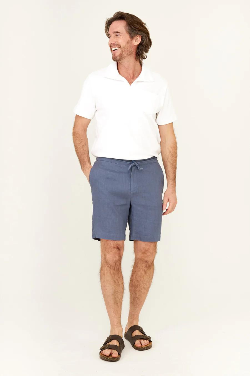 HIHO Linen Resort Short - Vintage Indigo