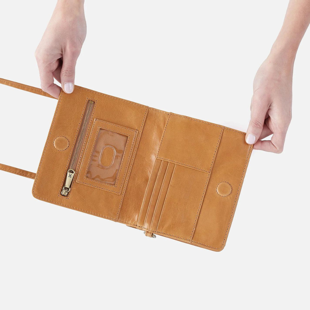 Hobo Jill Wallet Crossbody Polished Leather