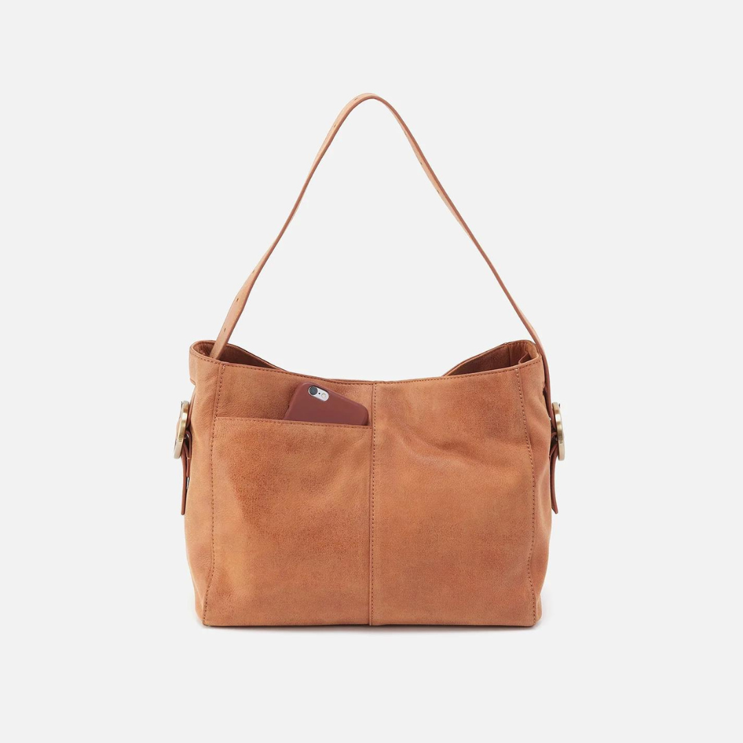 Hobo Render Shoulder Bag Buffed Leather - Whiskey