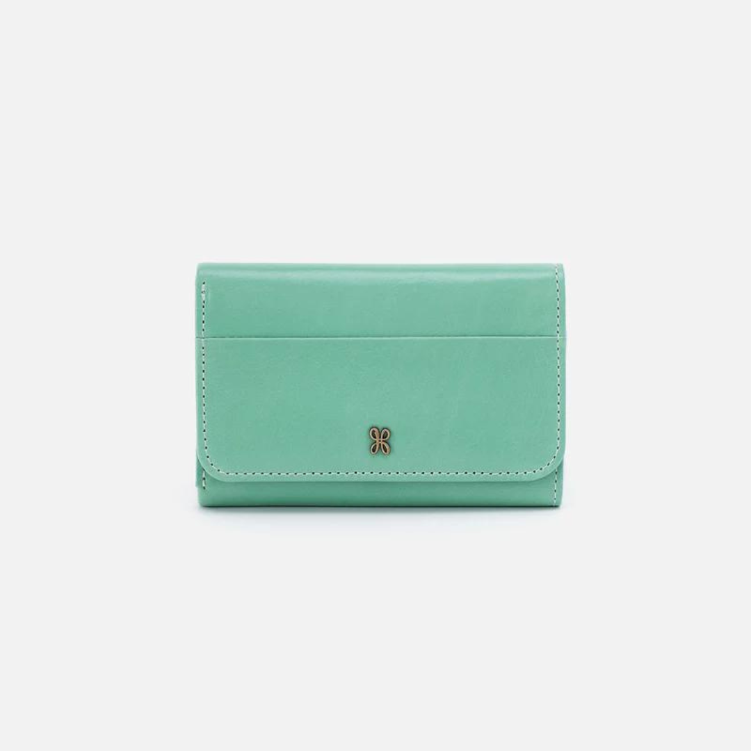 Hobo Jill Trifold Wallet Polished Leather - The Cottage