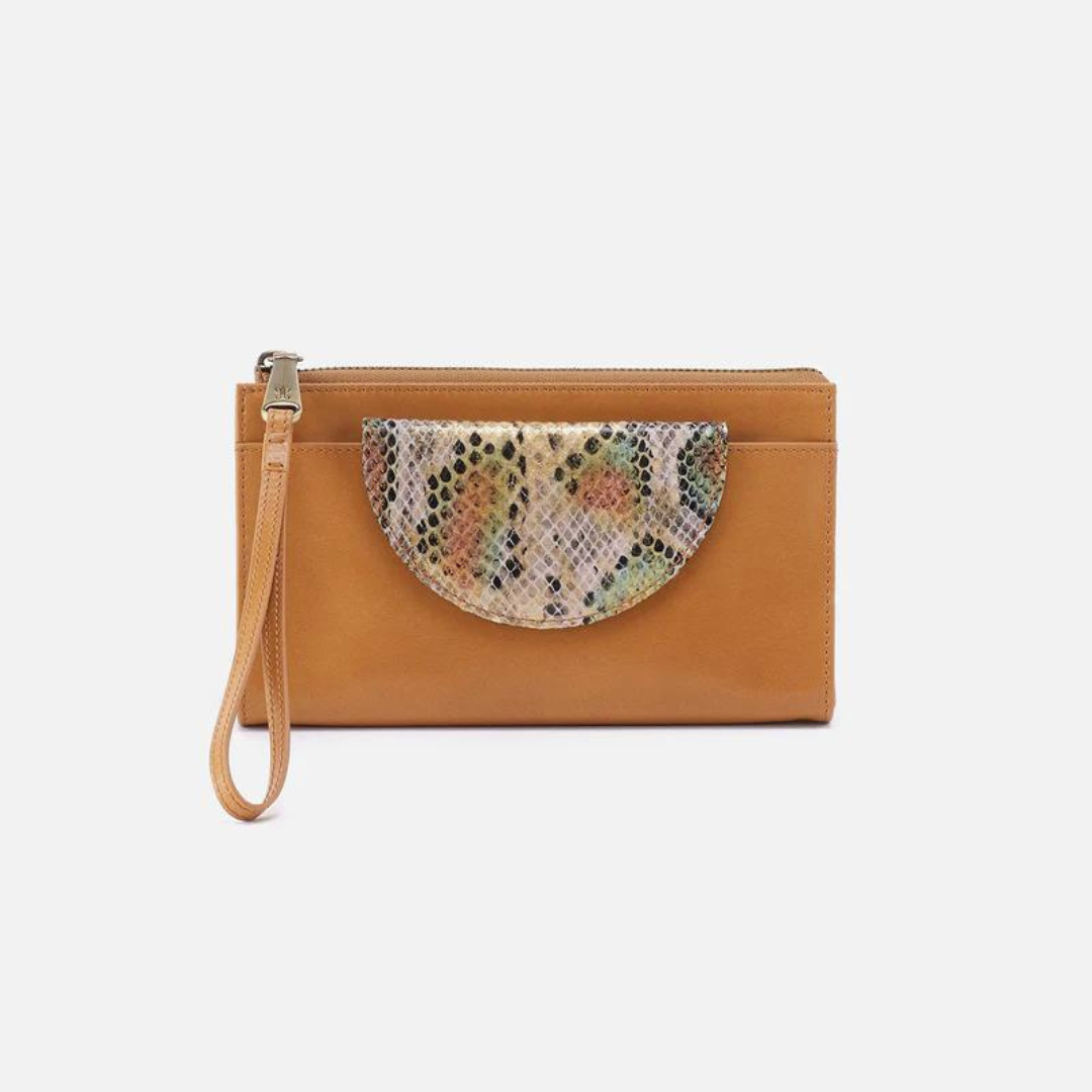 Hobo Zenith Wristlet Mixed Leathers - Natural