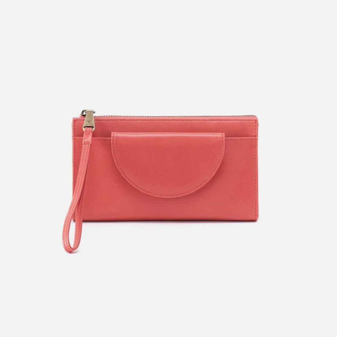 Hobo Zenith Wristlet Polished Leather- Cherry Blossom