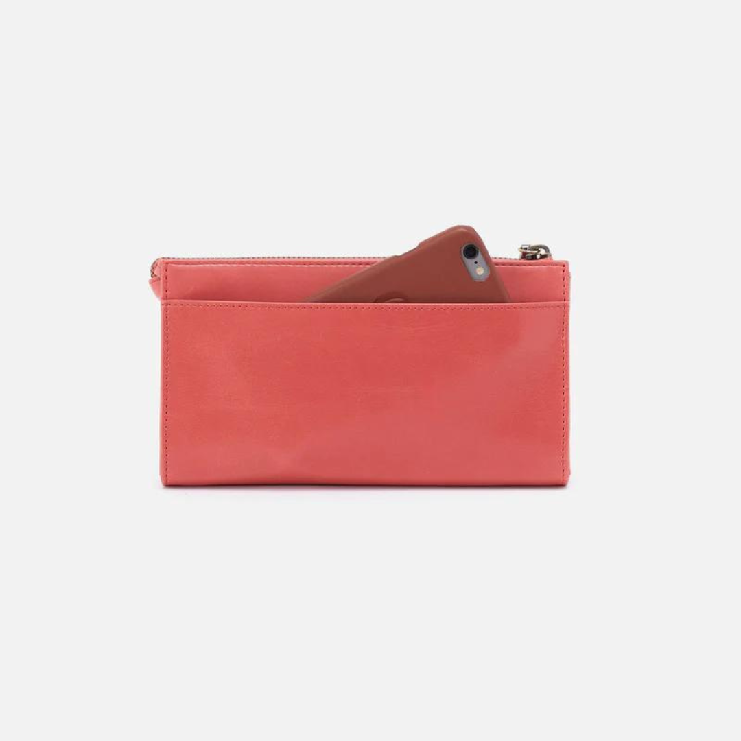 Hobo Zenith Wristlet Polished Leather- Cherry Blossom