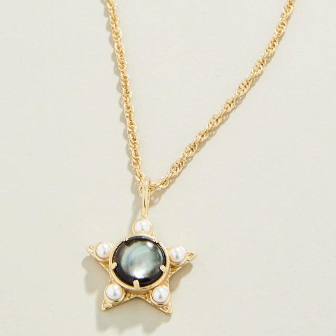 Spartina Star Grey Mother-of-Pearl Necklace - The Cottage