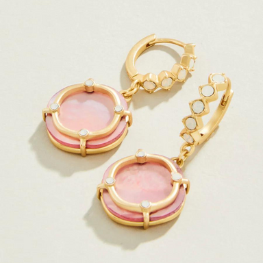 Spartina Pink Pearl Orla Round Earrings - The Cottage