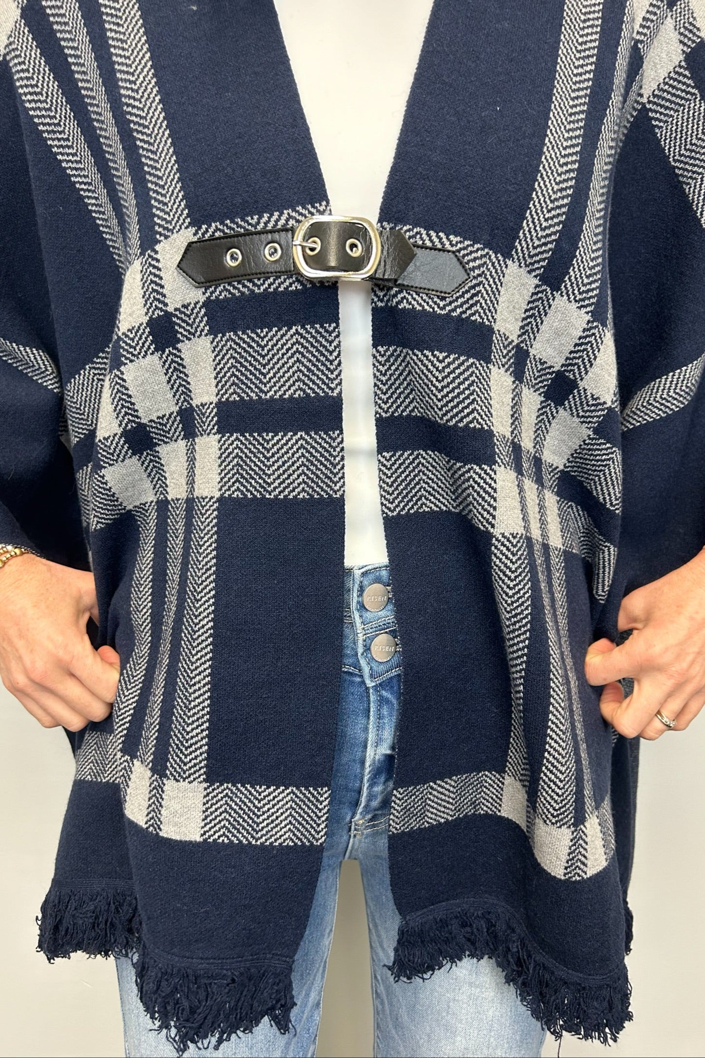 Plaid Pattern Kimono