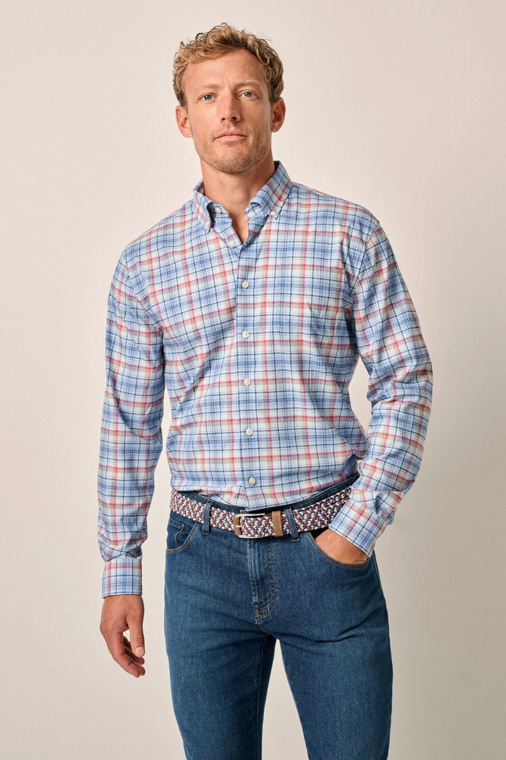 Johnnie-O Peterson Button-Up