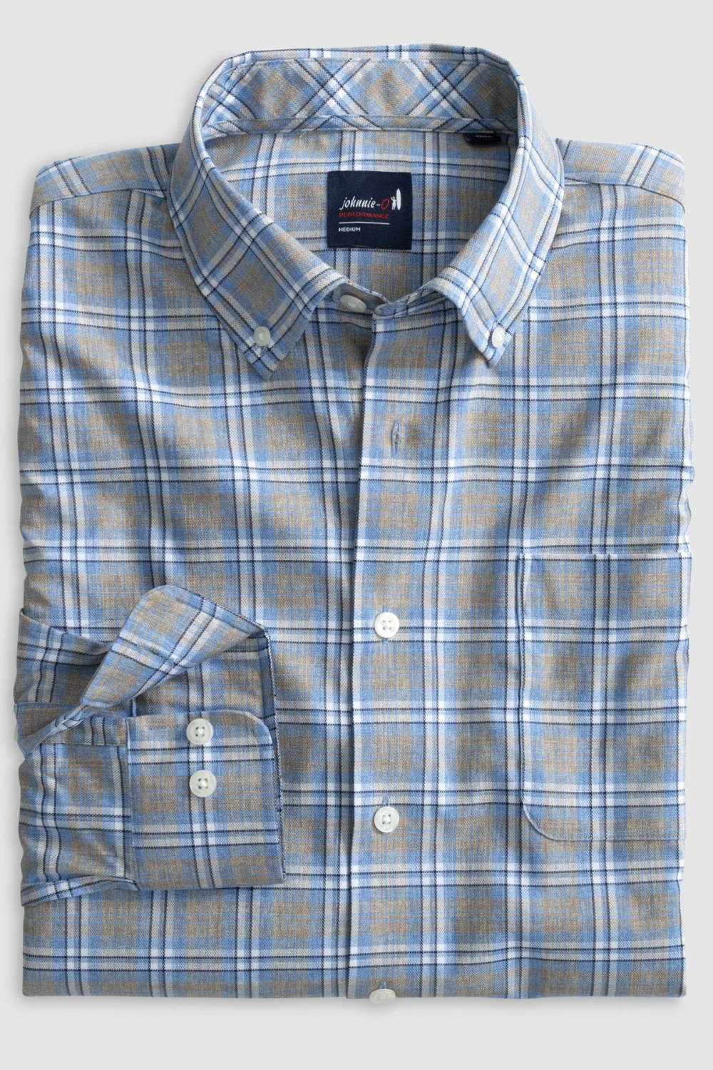 Johnnie-O Scotty Button-up Shirt- Navy